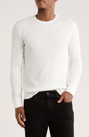 Crewneck Cotton Thermal Sweater