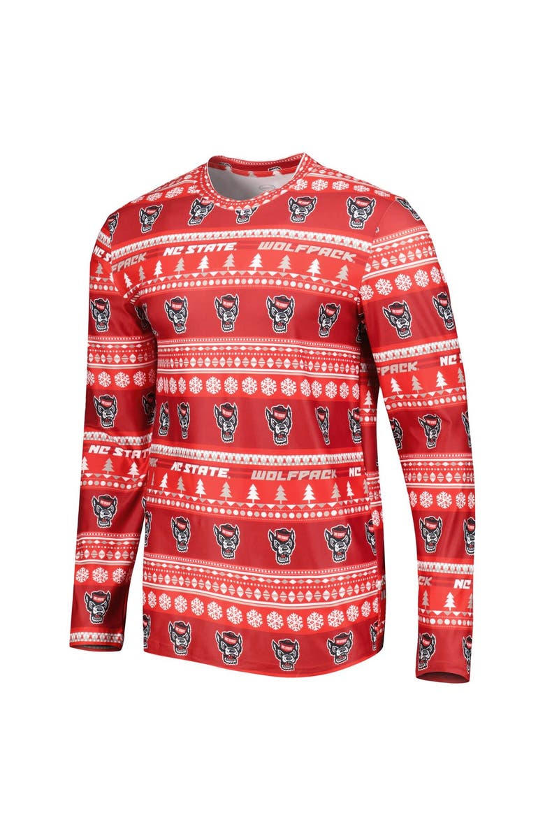 CONCEPTS SPORT Men's Concepts Sport Red NC State Wolfpack Swivel Long Sleeve T-Shirt & Pants Sleep Set, Alternate, color, Red