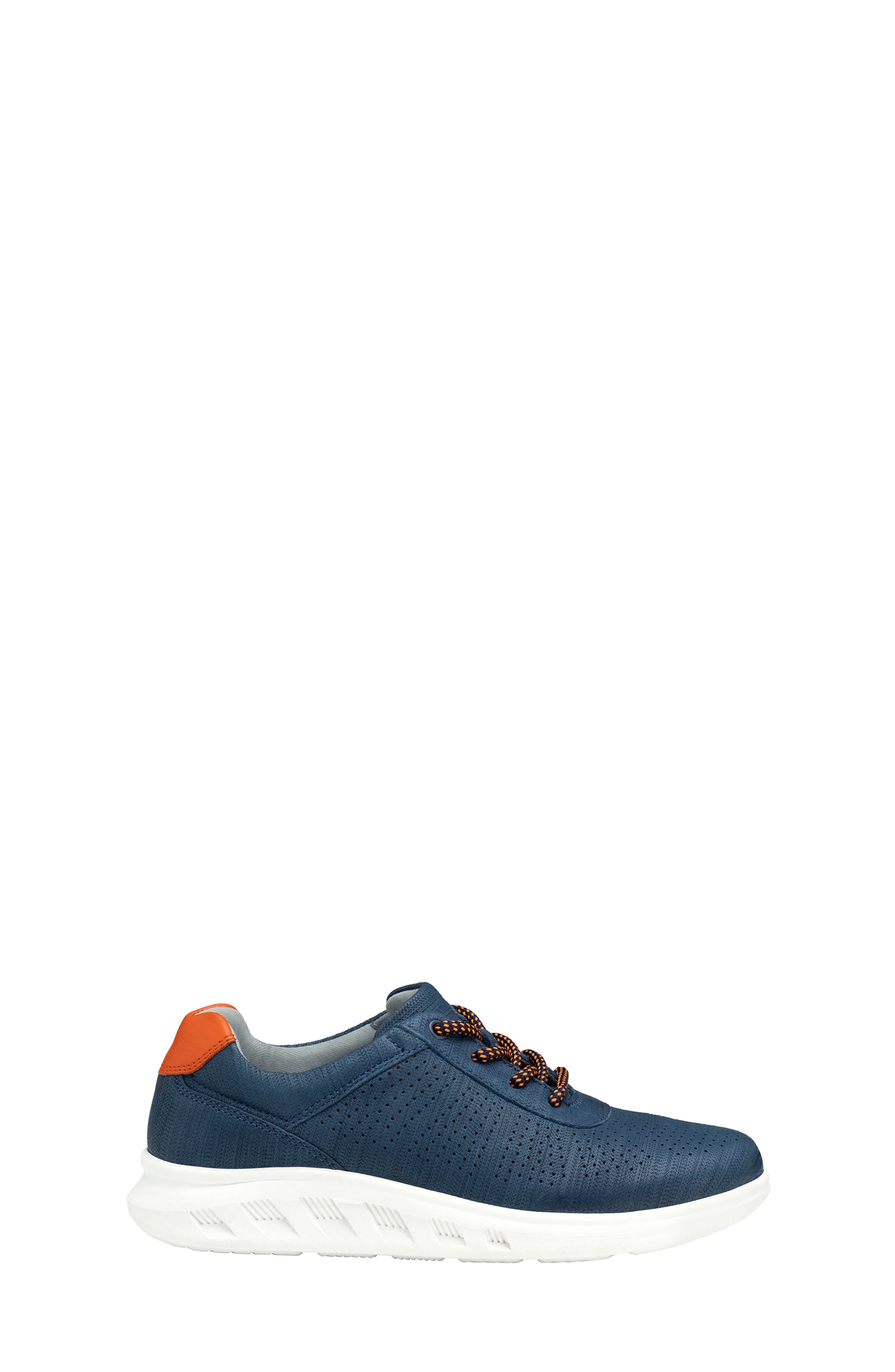 Johnston & Murphy Activate Sneaker, Alternate, color, Navy Full Grain