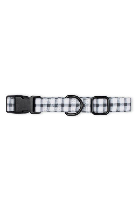 Painted Gingham Medium Dog Collar
