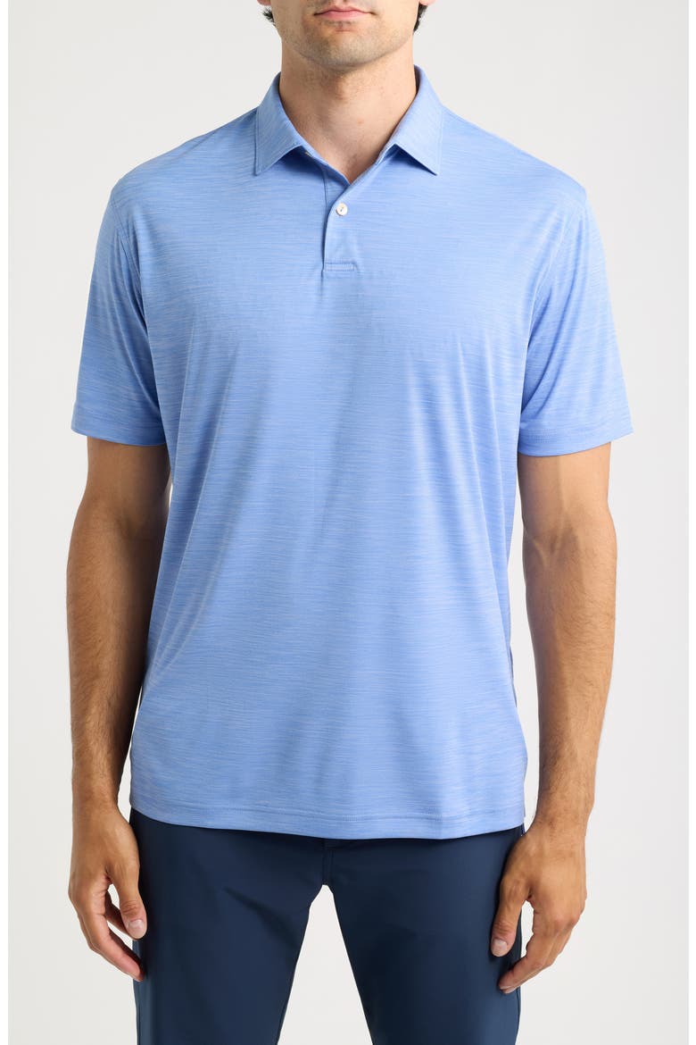 Featherweight Mélange Performance Polo, Main, color, HYPER BLUE