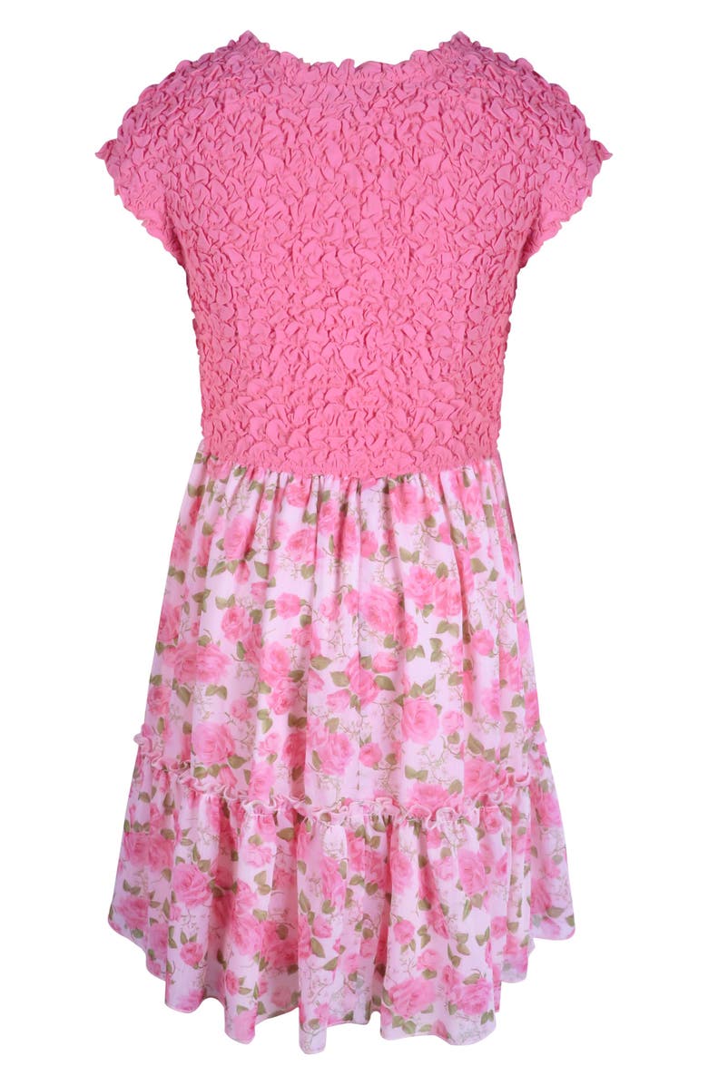 Zunie Kids' Floral Flounce Skirt Dress, Alternate, color, 