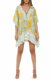 Palm Leaf Cotton Caftan