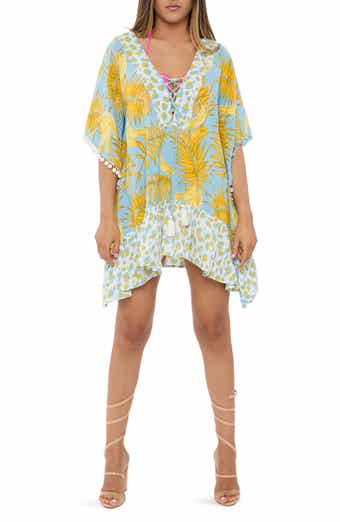 Palm Leaf Cotton Caftan