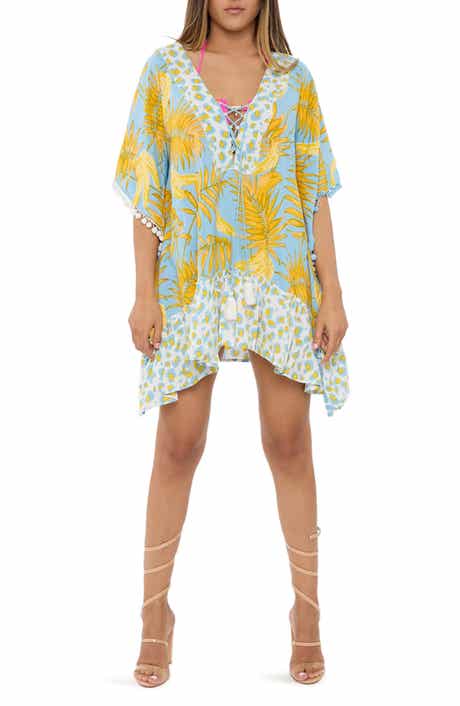 Palm Leaf Cotton Caftan