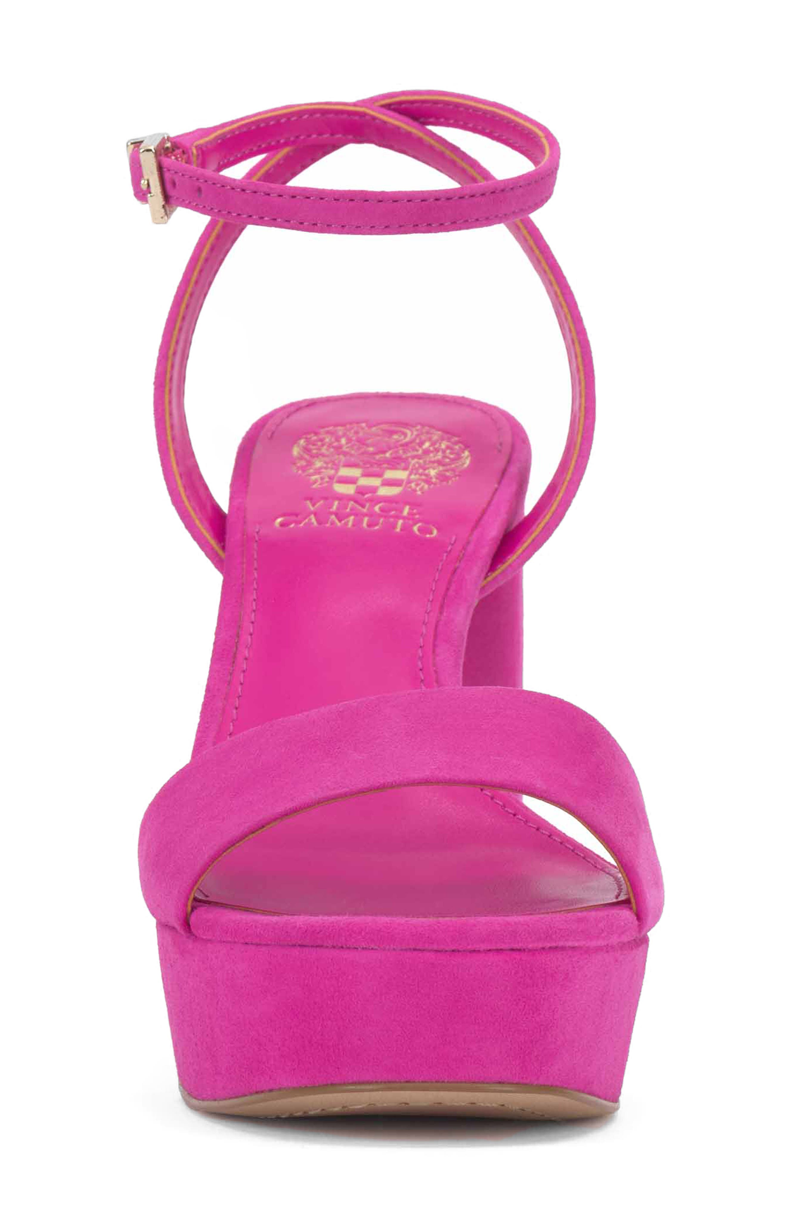 Vince Camuto Pendry Ankle Strap Platform Sandal, Alternate, color, Mulberry