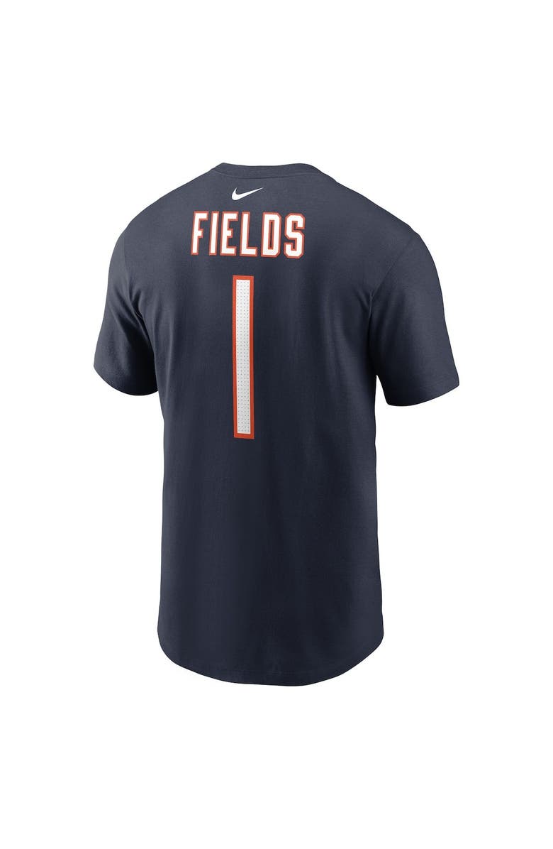 Nike Men's Nike Justin Fields Navy Chicago Bears Player Name & Number T-Shirt, Alternate, color, 