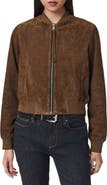 AllSaints Orten Suede Bomber Jacket
