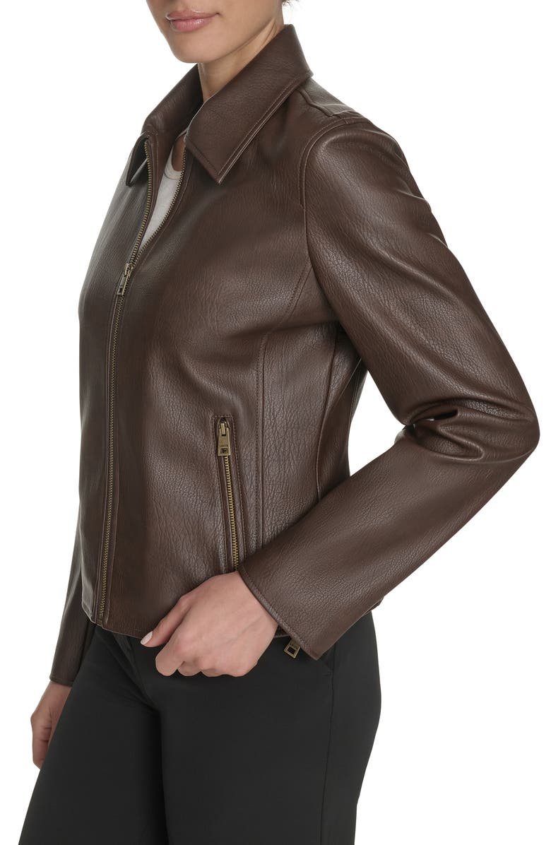 Levi's Racer Faux Leather Jacket, Alternate, color, Dark Brown