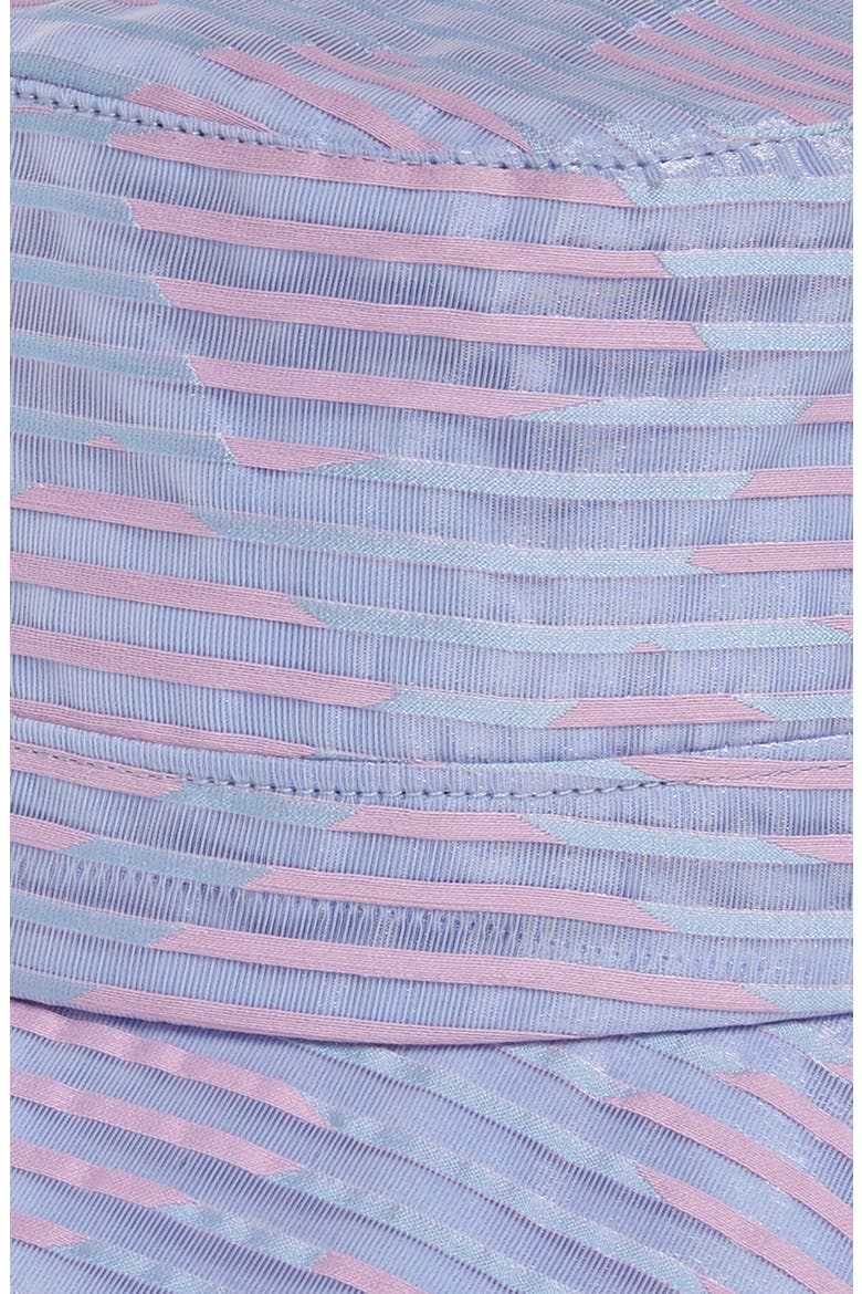 Beckett Stripe Organza Bucket Hat, Alternate, color, BLUE/ LILAC