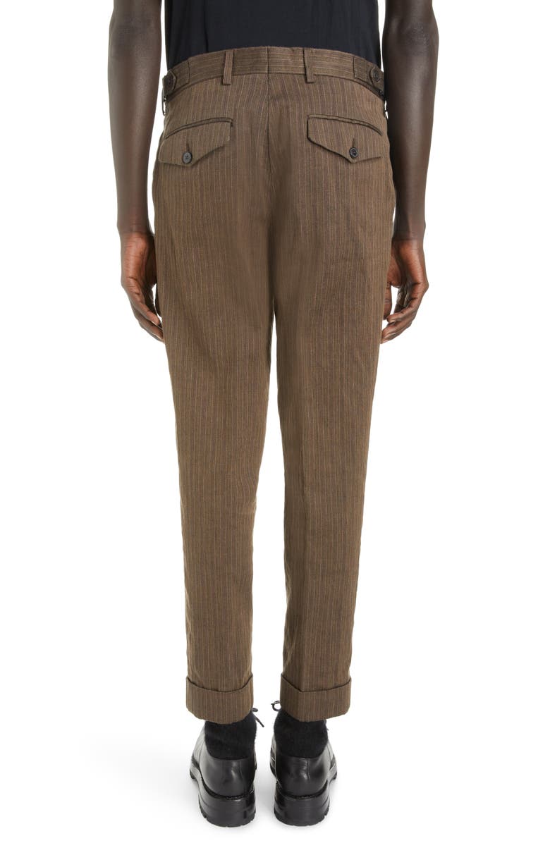 Dries Van Noten Philip Herringbone Cuffed Pants, Alternate, color,