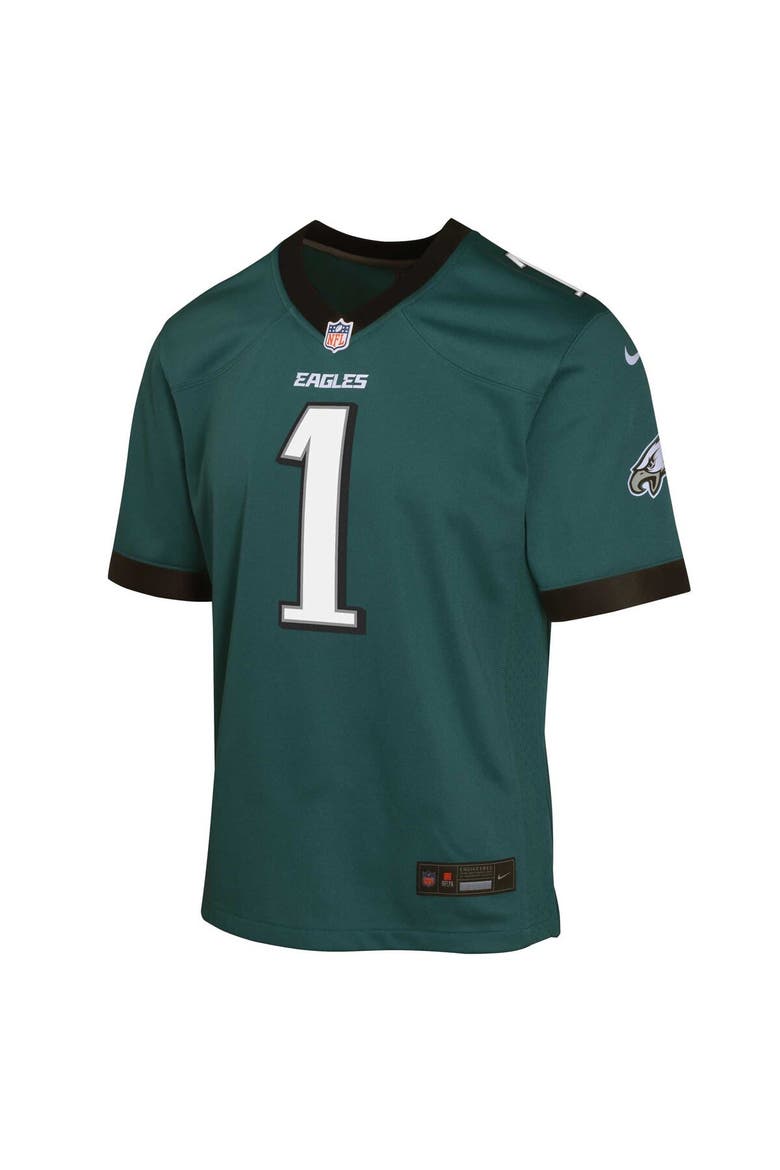 Youth Nike Jalen Hurts Midnight Green Philadelphia Eagles Game Jersey, Alternate, color, Green
