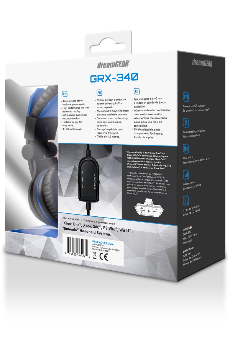 Dreamgear Wired Headset - Dreamgear Grx - 340 Advanced, Alternate, color, Multicolor