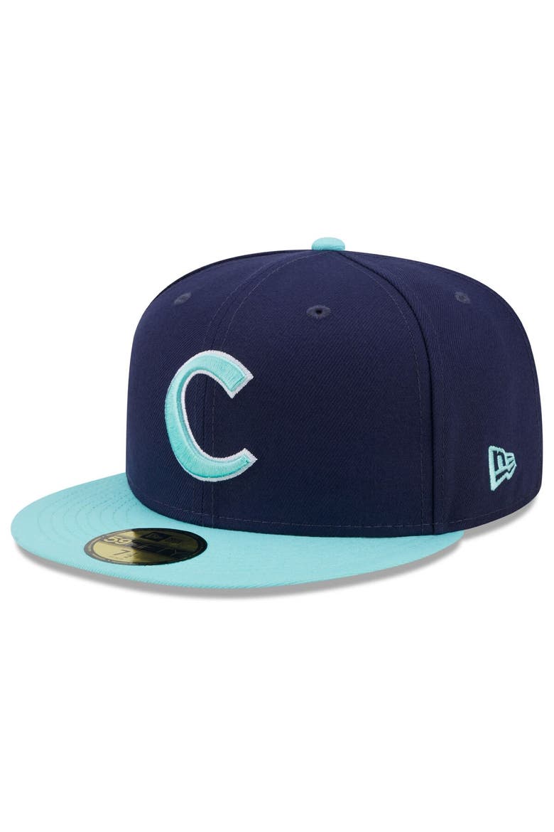 Men's New Era Navy/Light Blue Clemson Tigers 59FIFTY Fitted Hat, Alternate, color, Navy
