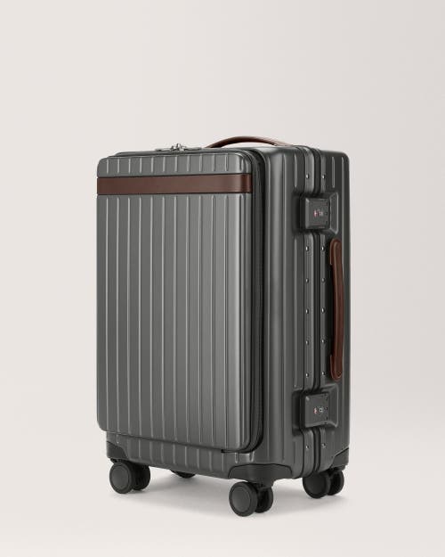 Carl Friedrik The Carry-on X Suitcase In Grey/chocolate