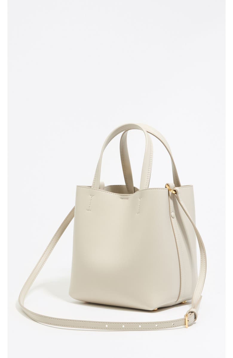 Bimba y Lola Small Stone Leather Chihuahua Bag, Alternate, color, Stone