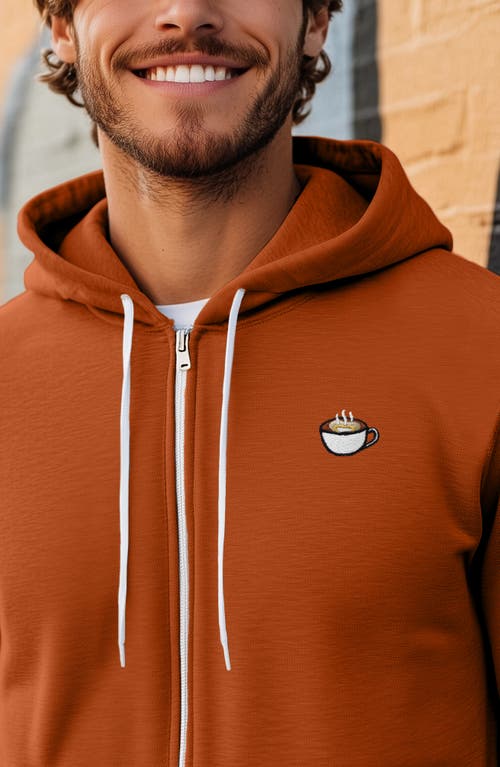 Dalix Cappuccino Zip Hoodie In Autumn