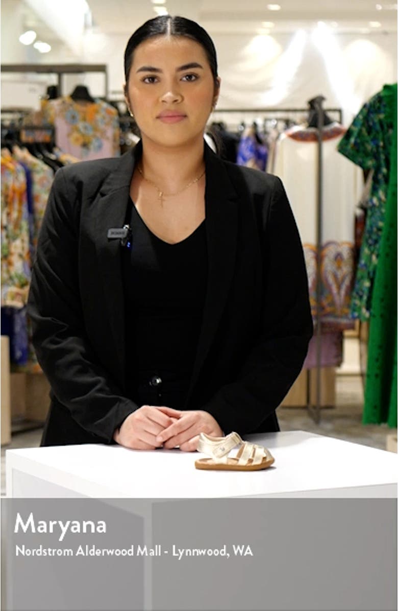 Kolding Metallic Fisherman Sandal, sales video thumbnail