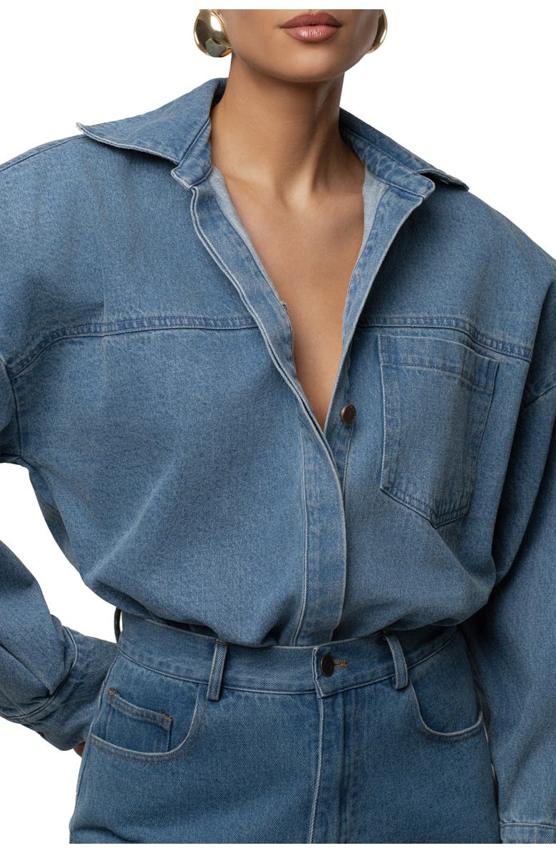 JLUXLABEL Unstoppable Bodysuit, Alternate, color, Blue