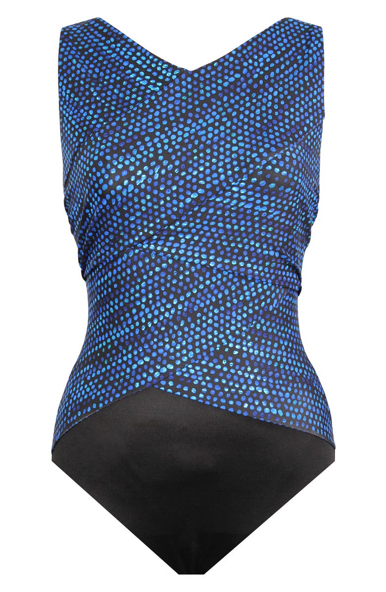 Miraclesuit<sup>®</sup> Dot Come Brio One-Piece Swimsuit, Alternate, color, 