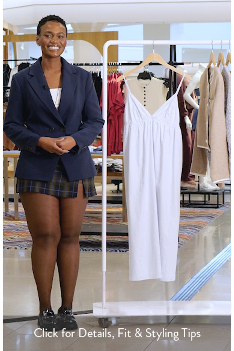 Stripe Cotton Blend Midi Dress video