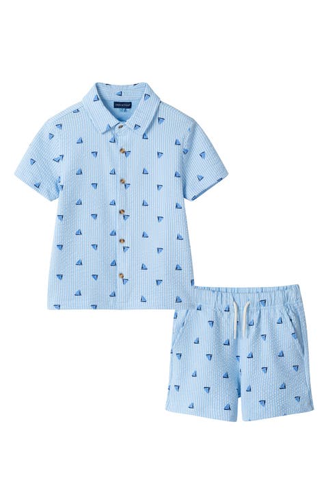 Kids' Seersucker Shirt & Shorts Set (Toddler & Little Kid)