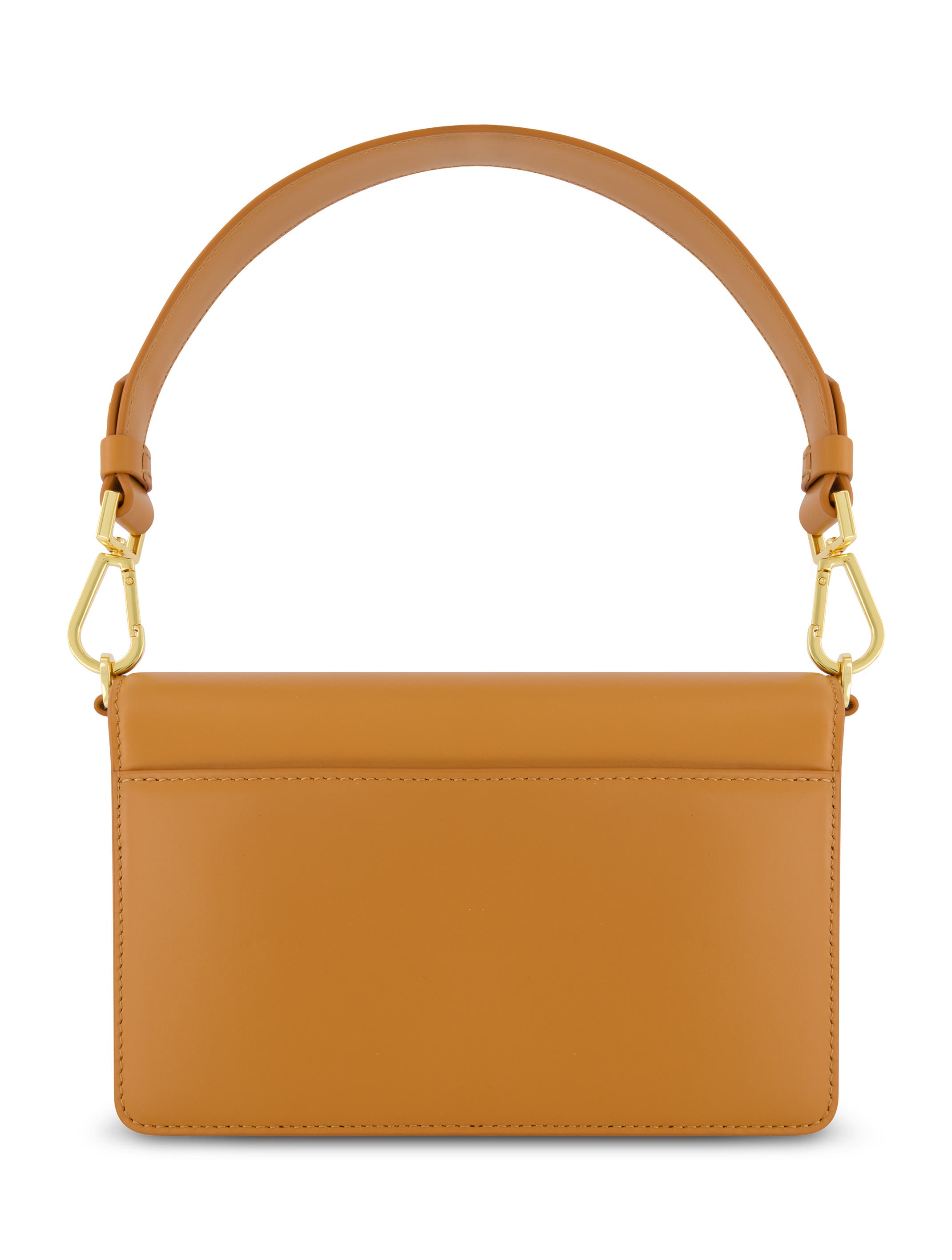 Classic Leather Gold Plated Hardware Shoulder Bag, Alternate, color, Toffee