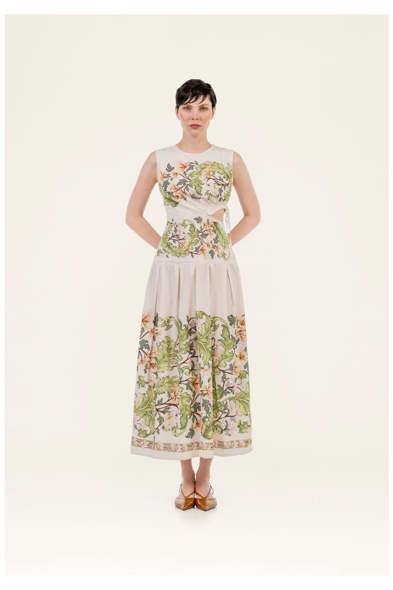 Otoño Anhelo Midi Dress, Alternate, color, Multicolor