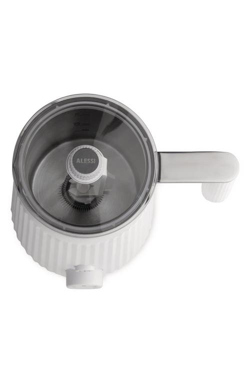 Alessi Plissé Multi Function Milk Frother In White