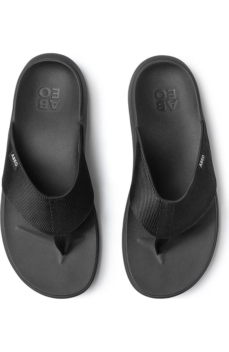 ABEO Alpha Flip Flop, Alternate, color, Black - Regular