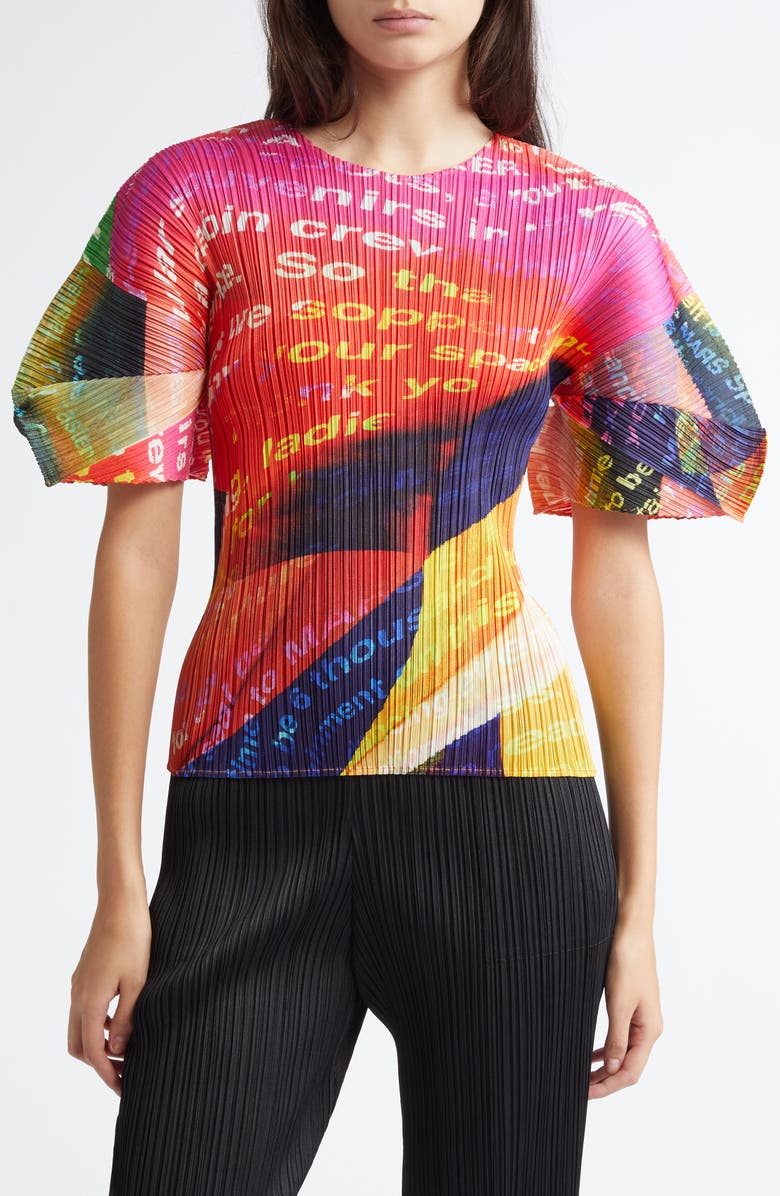 Pleats Please Issey Miyake Voyager Top, Main, color,