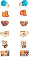 Leith 6-Pack Assorted Game Day Stud Earrings