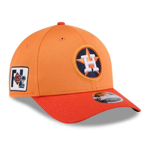 Men's New Era  Orange Houston Astros 2025 Spring Training 9FORTY Adjustable Hat