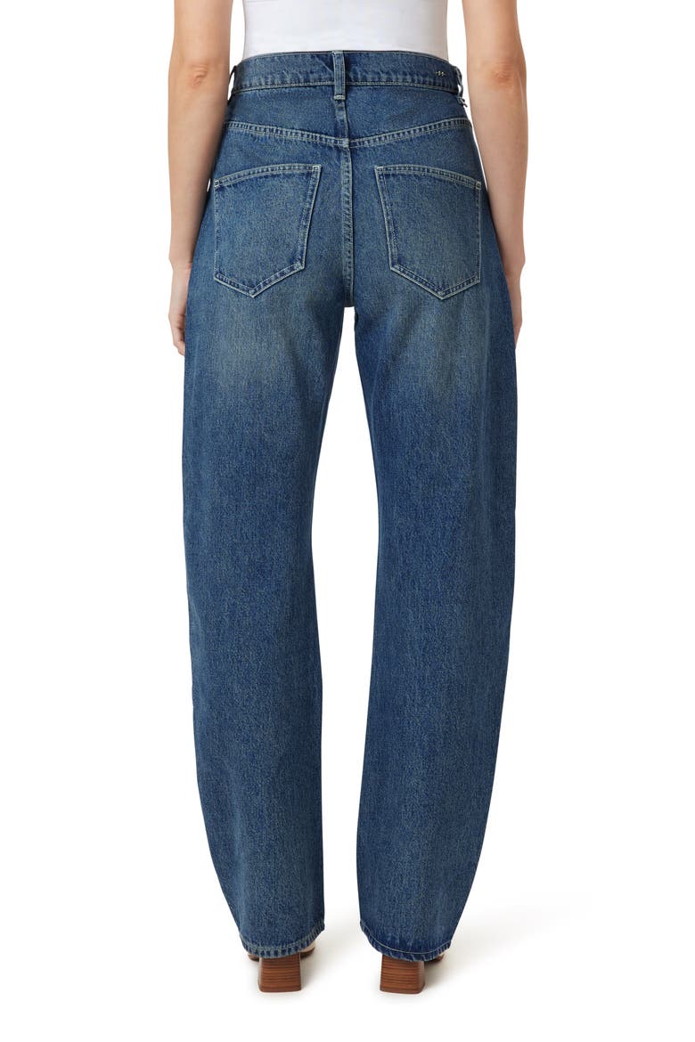 Gwen Relaxed Fit Bowed Wide Leg Jeans, Alternate, color, STORM