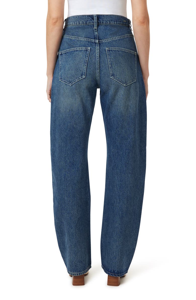Habitual Gwen Relaxed Fit Bowed Wide Leg Jeans, Alternate, color, Storm
