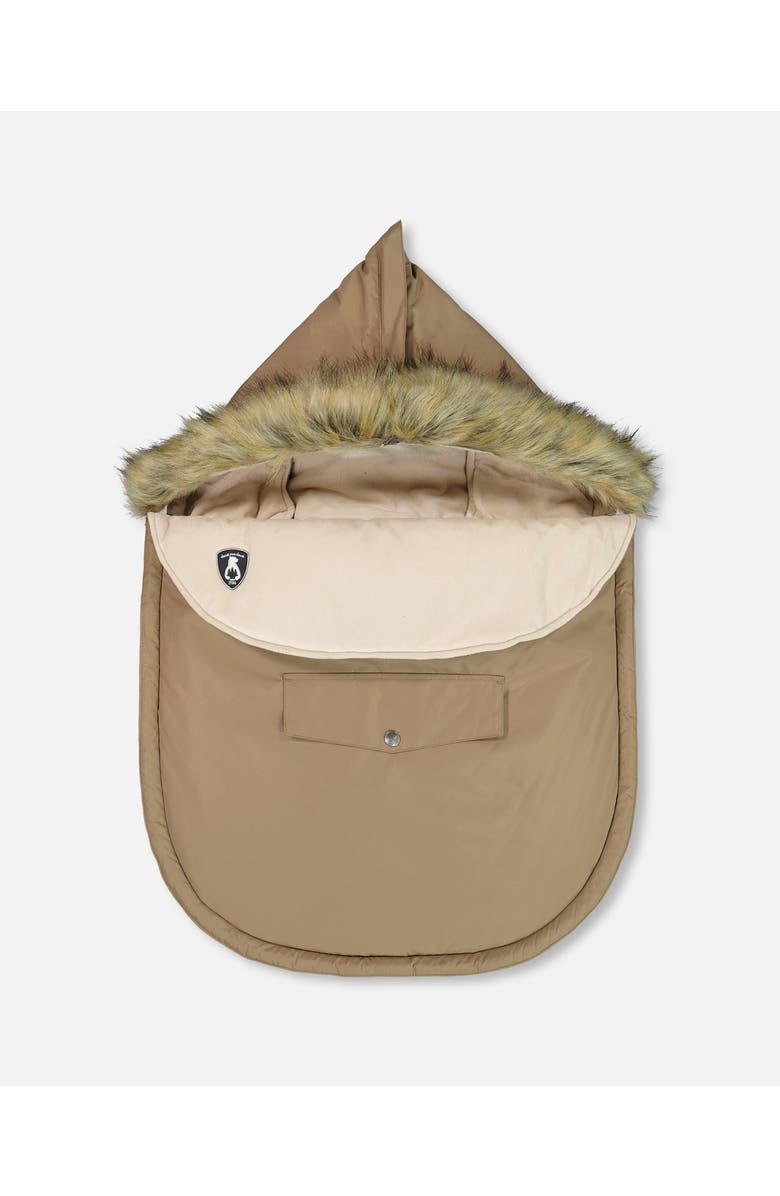 Deux par Deux Baby Unisex Baby Bunting Bag Coffee Designed For Car Seat, Main, color, 