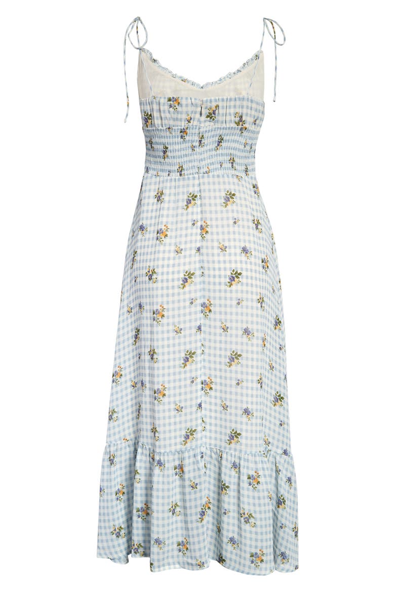 Embry Floral Midi Dress, Alternate, color, AL FRESCO