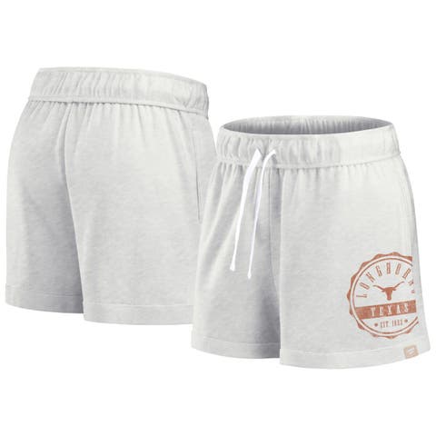 Women's Fanatics Branded Oatmeal Texas Longhorns Win Badge Shorts