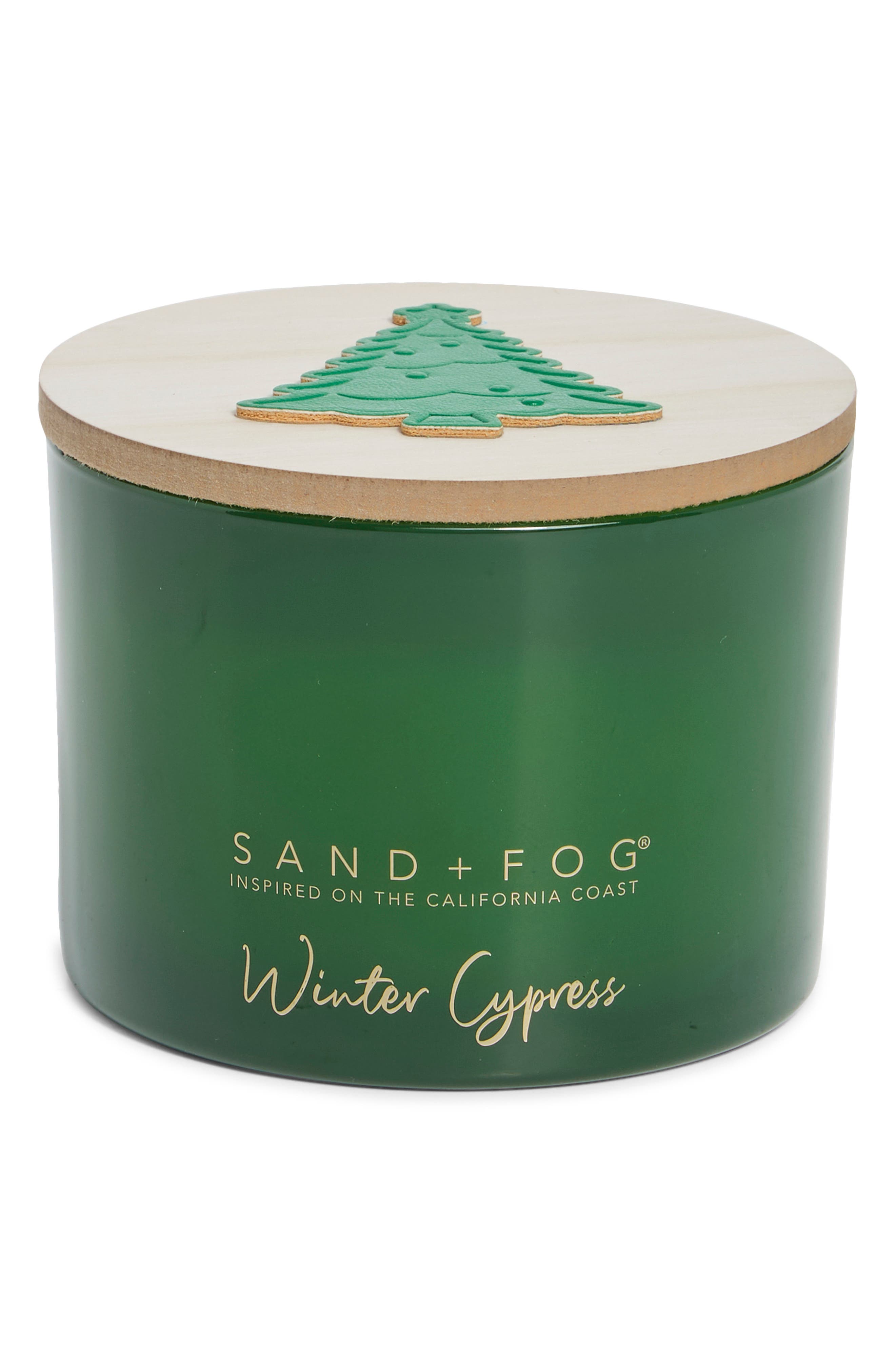 Winter Cypress Leather Icon Candle