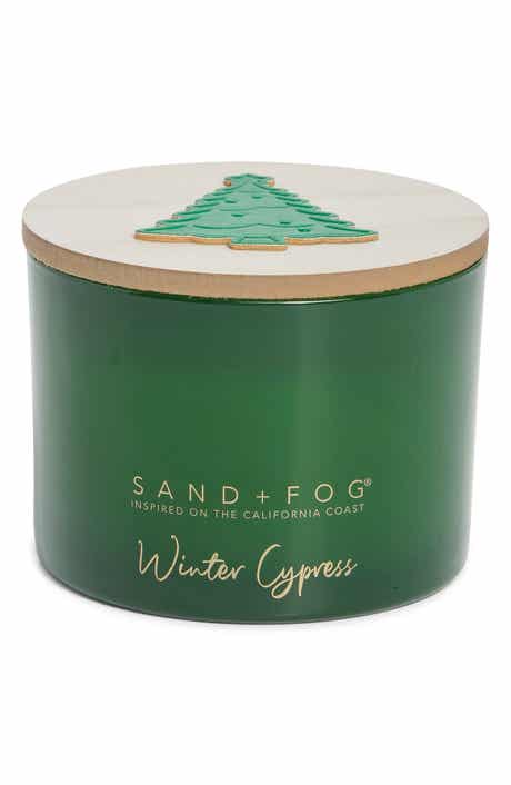 Winter Cypress Leather Icon Candle