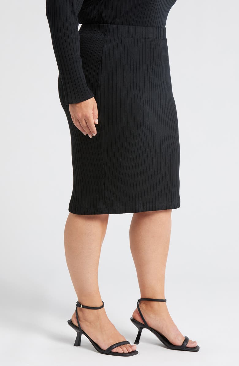 Universal Standard Danube Rib Pencil Midi Skirt, Alternate, color,