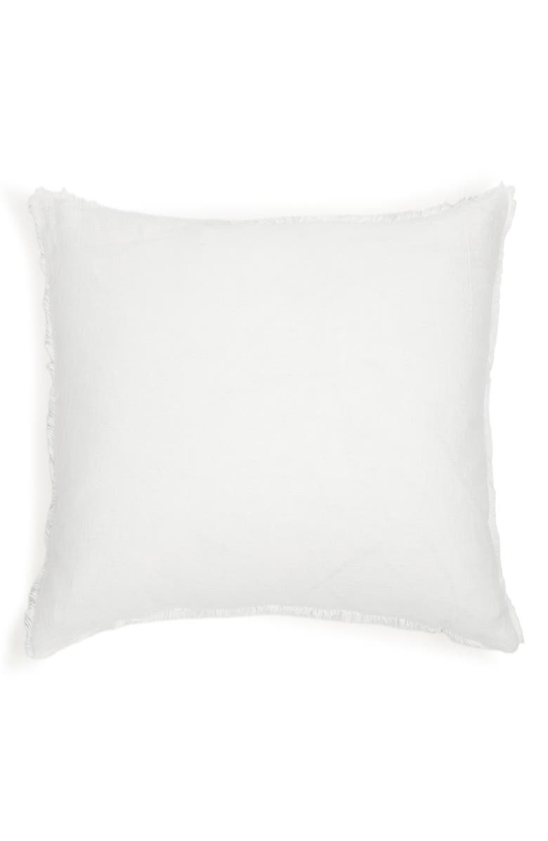 Pom Pom at Home Hunter Euro Pillow Sham, Main, color, White