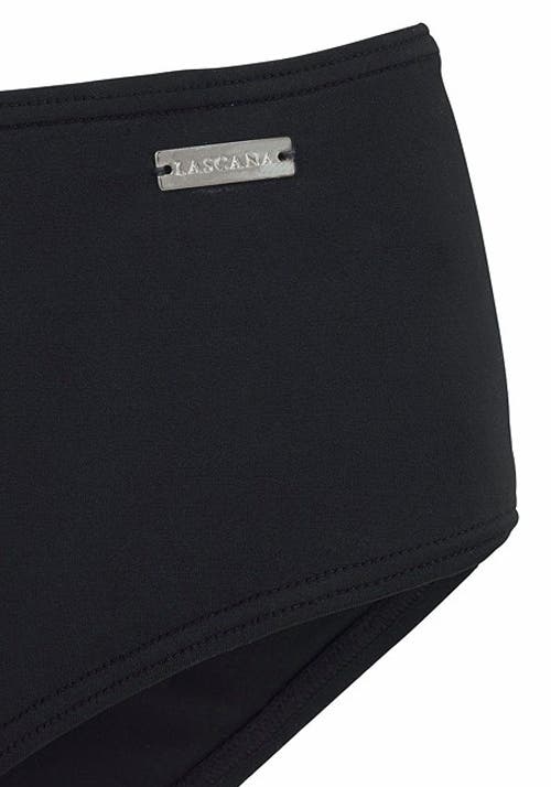 Lascana Mid Rise Bikini Bottom In Black