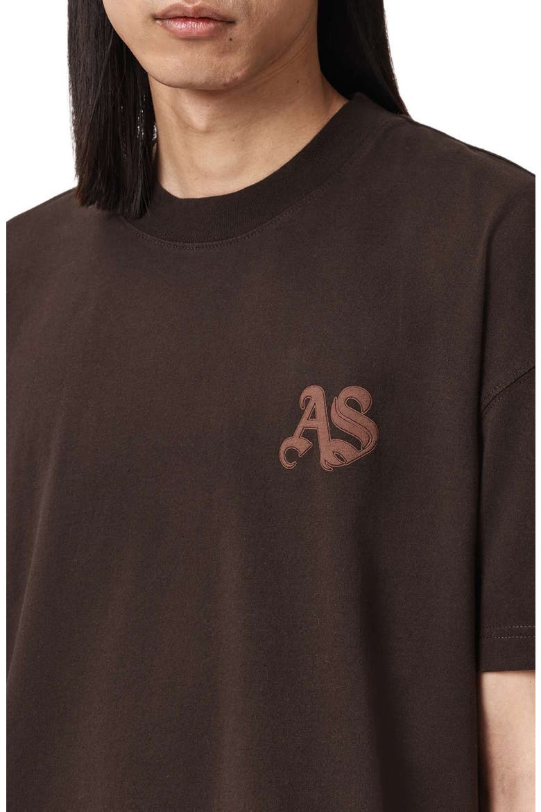 Icon Oversize Graphic T-Shirt, Alternate, color, PLUM BROWN