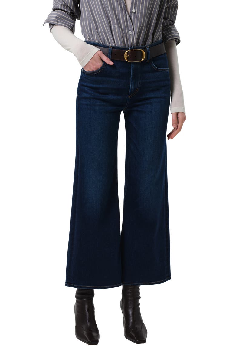 Lyra High Waist Ankle Wide Leg Jeans, Main, color, DAKOTA MEDIUM INDIGO