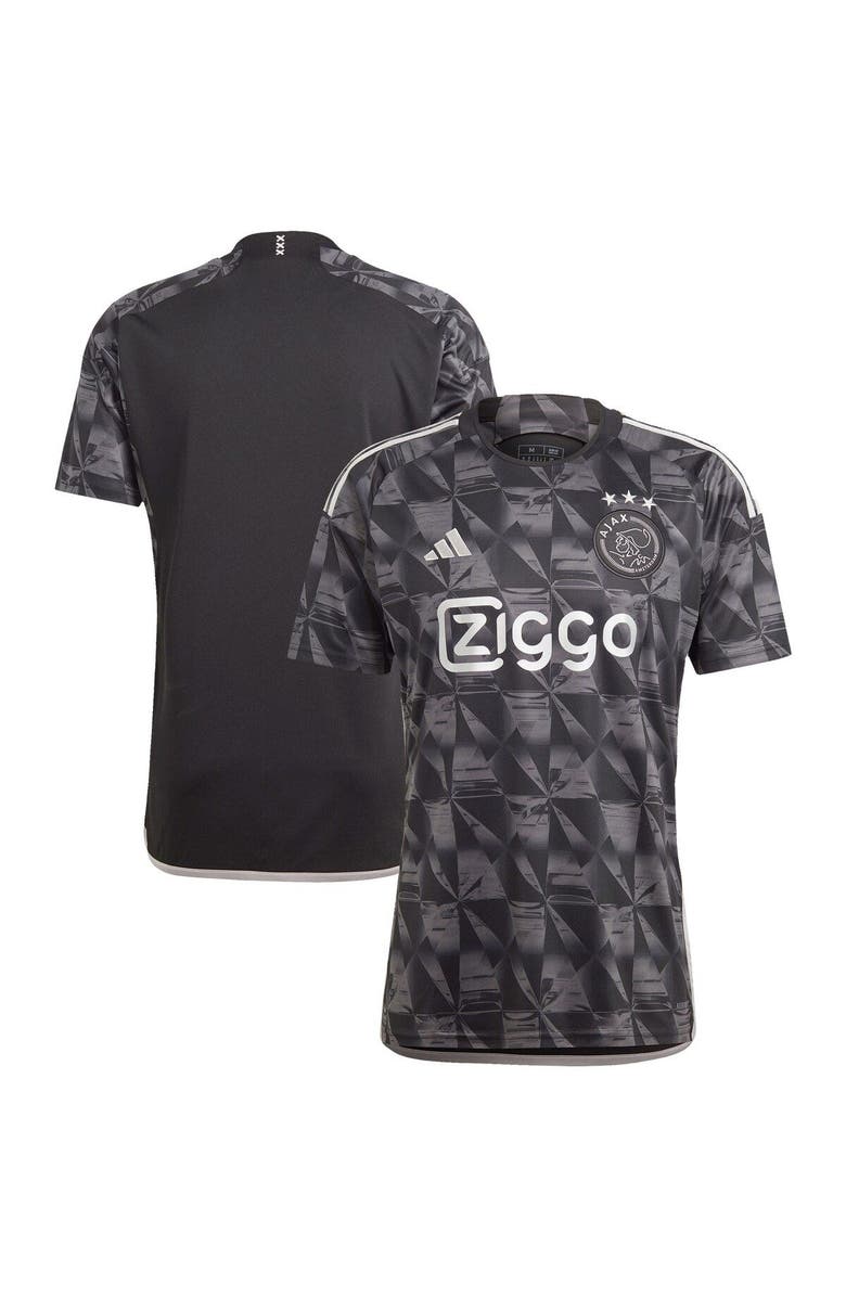 adidas Men's adidas Black Ajax 2023/24 Third Replica Jersey, Main, color, 