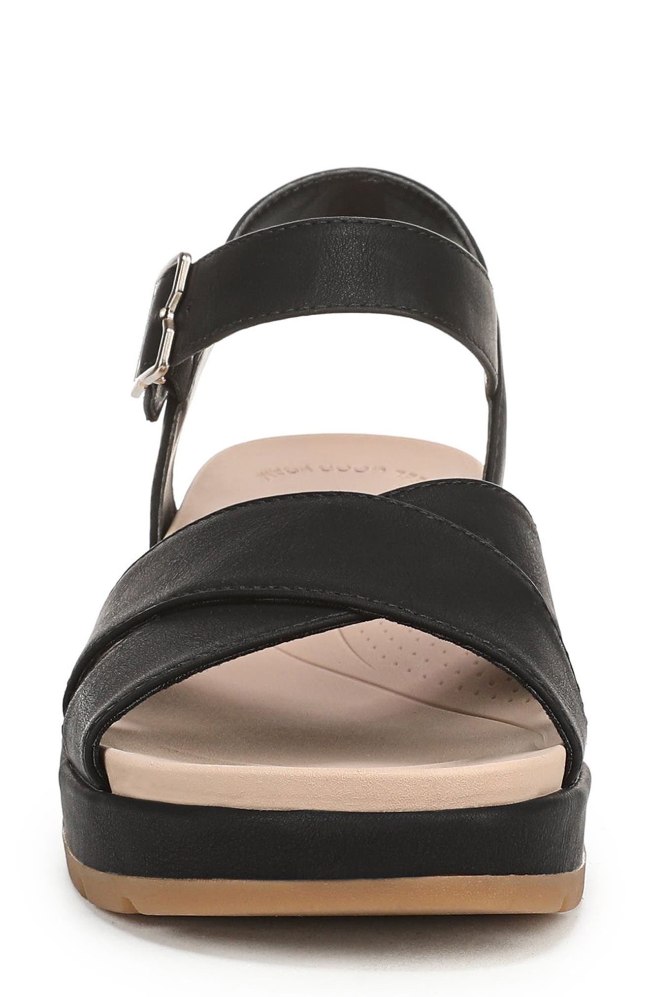 Dr. Scholl
s Free Love Ankle Strap Platform Slide Sandal, Alternate, color, Black