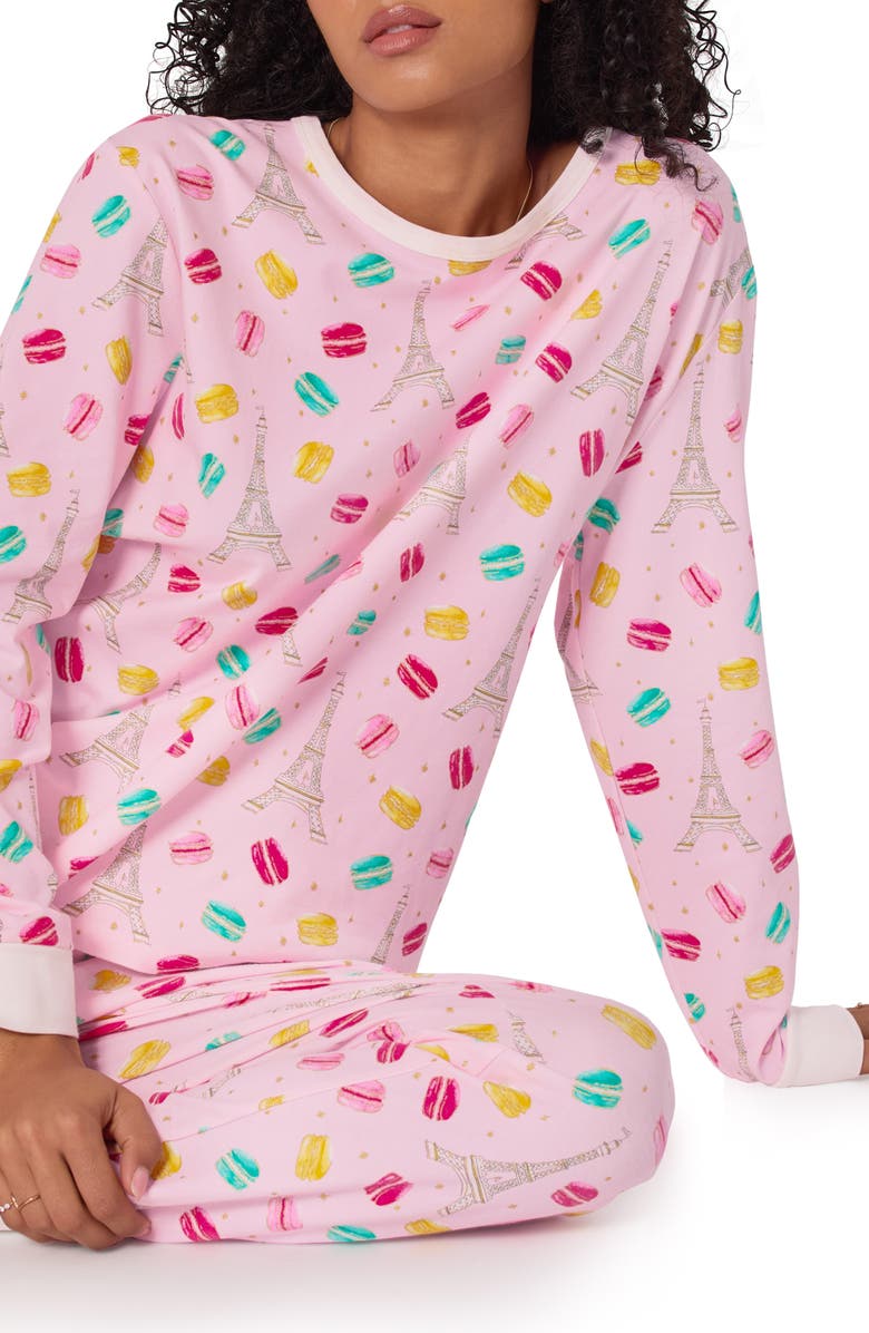 BedHead Pajamas Long Sleeve Stretch Jersey Pajamas, Alternate, color, 
