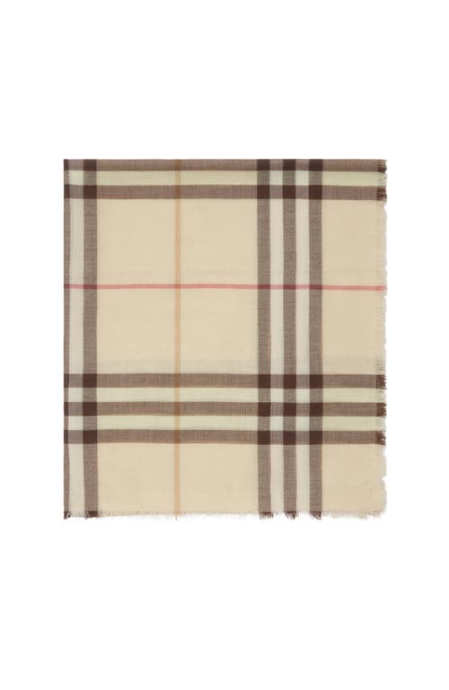 BURBERRY BURBERRY WIDE CHECK WOOL SCARF