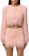 Naked Wardrobe Fringe Crop Jacket